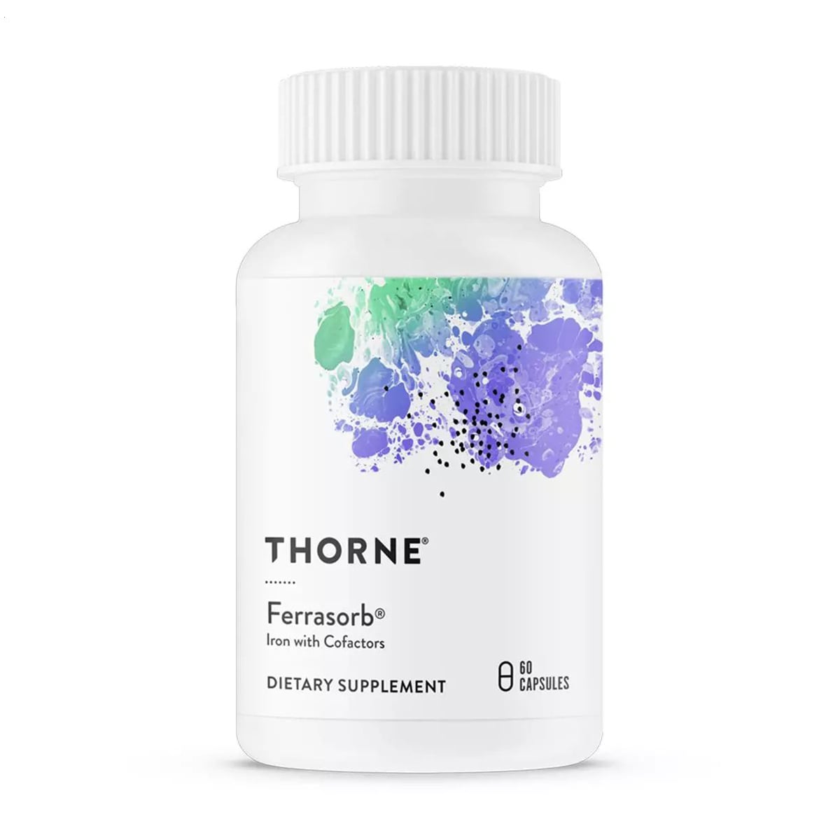 Будівельна формула крові Thorne Research Ferrasorb, 60 капсул